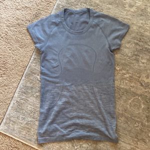 blue lulu swiftly tech short sleeve